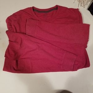Red long sleeve shirt